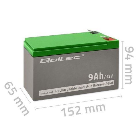 Akumulator żelowy | 12V | 9Ah | max.90A | AGM Akumulator żelowy | 12V | 9Ah | max.90A | AGM