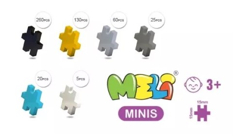 Klocki Meli Minis Build 2w1 Dźwig i Spychacz 500 el. Meli Klocki Meli Minis Build 2w1 Dźwig i Spychacz 500 el. Meli