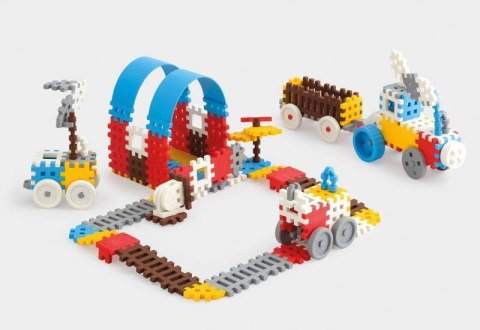 Klocki Mini Waffle Konstruktor 140 el. [Niebieski] Marioinex