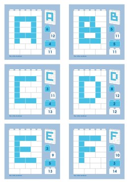 Klocki edukacyjne Little Architect - Litery i Cyfry 630 el. Little Architect