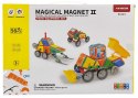 Klocki magnetyczne - Magical Magnet Pojazdy Mechaniczne 6w1 98 el. X-Bida