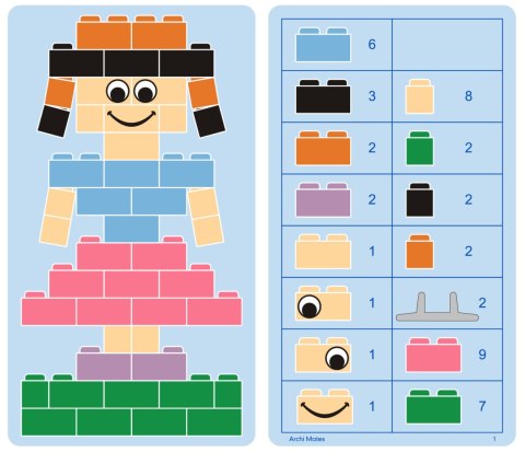 Little Architect - ArchiMates 630 el. - Klocki edukacyjne Little Architect Little Architect - ArchiMates 630 el. - Klocki edukacyjne Little Architect