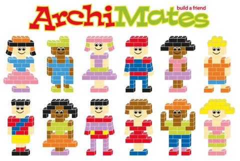 Little Architect - ArchiMates 630 el. - Klocki edukacyjne Little Architect Little Architect - ArchiMates 630 el. - Klocki edukacyjne Little Architect