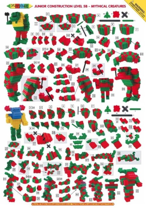 Mistyczne Stworzenia 260 el. - Klocki konstrukcyjne Morphun Mistyczne Stworzenia 260 el. - Klocki konstrukcyjne Morphun