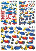 Morphun 7 Pojazdów 80 el. - Klocki konstrukcyjne Morphun