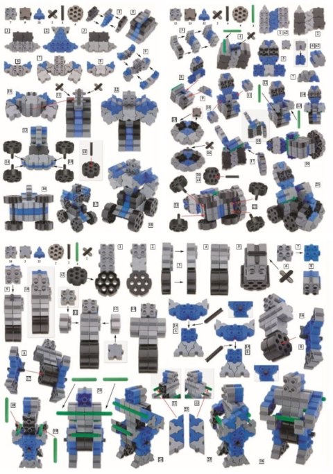 Morphun 7 Robotów 80 el. - Klocki konstrukcyjne Morphun Morphun 7 Robotów 80 el. - Klocki konstrukcyjne Morphun