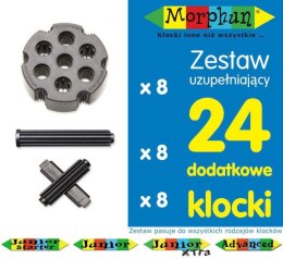 Zestaw uzupełniający klocków konstrukcyjnych Morphun 24 el. Morphun