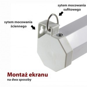 Ekran elektryczny 4:3 120" 244x183cm z pilotem FS-120 4:3 Ekran elektryczny 4:3 120" 244x183cm z pilotem FS-120 4:3