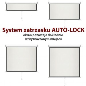 Ekran ręczny półautomat 4:3 100" 203x152cm MS-100 4:3 Ekran ręczny półautomat 4:3 100" 203x152cm MS-100 4:3