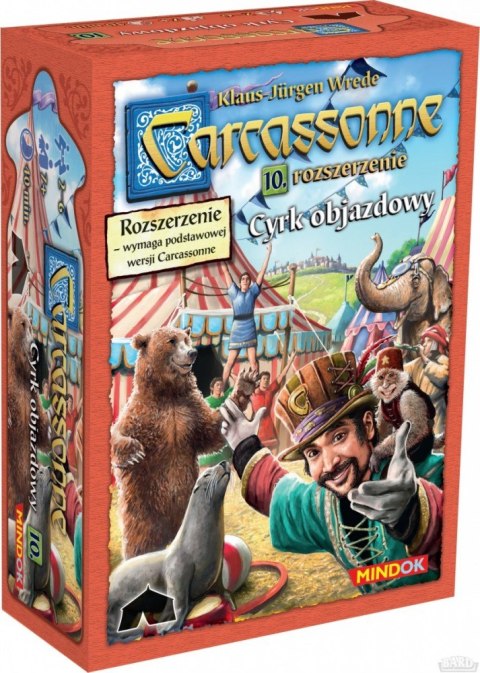 Gra Carcassonne PL 10. Cyrk objazdowy, Edycja 2 Gra Carcassonne PL 10. Cyrk objazdowy, Edycja 2