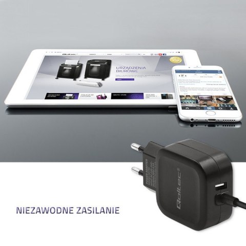 Ładowarka sieciowa 17W | 5V | 3.4A | USB + USB typ C Ładowarka sieciowa 17W | 5V | 3.4A | USB + USB typ C