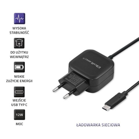 Ładowarka sieciowa 17W | 5V | 3.4A | USB + USB typ C Ładowarka sieciowa 17W | 5V | 3.4A | USB + USB typ C
