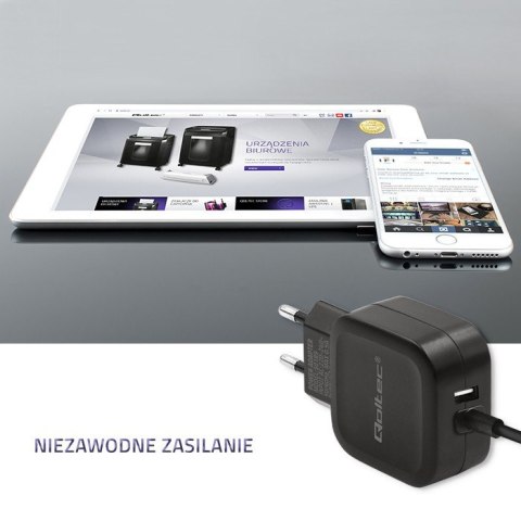 Ładowarka sieciowa 17W | 5V | 3.4A | USB + kabel Micro USB Ładowarka sieciowa 17W | 5V | 3.4A | USB + kabel Micro USB