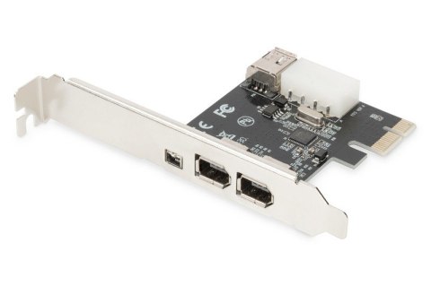 Karta (Kontroler) Firewire (400) PCI Exp., 2xZew. 1xZew.(Mini) IEEE1394a 6pin+Mini,Low Profile,VT6308P Karta (Kontroler) Firewire (400) PCI Exp., 2xZew. 1xZew.(Mini) IEEE1394a 6pin+Mini,Low Profile,VT6308P