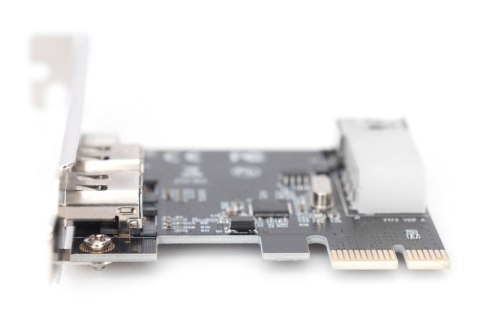 Karta (Kontroler) Firewire (400) PCI Exp., 2xZew. 1xZew.(Mini) IEEE1394a 6pin+Mini,Low Profile,VT6308P Karta (Kontroler) Firewire (400) PCI Exp., 2xZew. 1xZew.(Mini) IEEE1394a 6pin+Mini,Low Profile,VT6308P