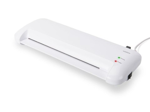 Laminator A4, prędkość: 400mm/min., grubość: 80-125 mikronów, biały Laminator A4, prędkość: 400mm/min., grubość: 80-125 mikronów, biały