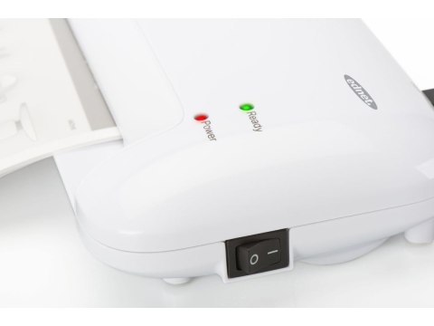 Laminator A4, prędkość: 400mm/min., grubość: 80-125 mikronów, biały Laminator A4, prędkość: 400mm/min., grubość: 80-125 mikronów, biały