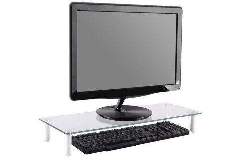 Szklana podstawa dla monitora, powierzchnia robocza: 56x21cm, max. obciążenie: 20kg Szklana podstawa dla monitora, powierzchnia robocza: 56x21cm, max. obciążenie: 20kg