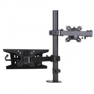 Uchwyt biurkowy do monitora LED/LCD 13-32" + notebooka L-24 Uchwyt biurkowy do monitora LED/LCD 13-32" + notebooka L-24