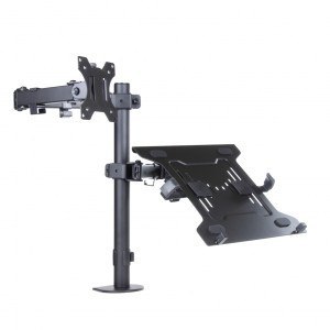 Uchwyt biurkowy do monitora LED/LCD 13-32" + notebooka L-24 Uchwyt biurkowy do monitora LED/LCD 13-32" + notebooka L-24