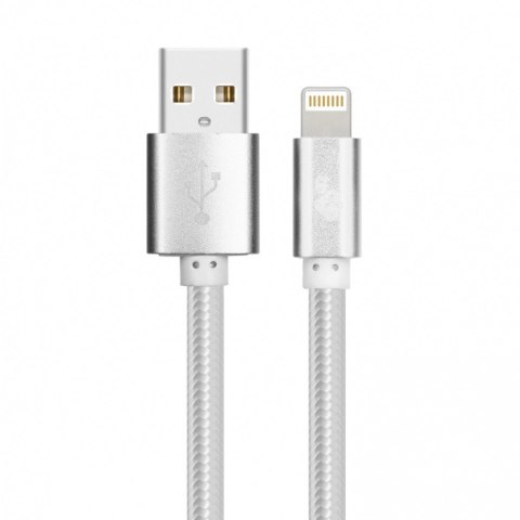 Kabel Lightning-USB 1.5m srebrny MFi Kabel Lightning-USB 1.5m srebrny MFi