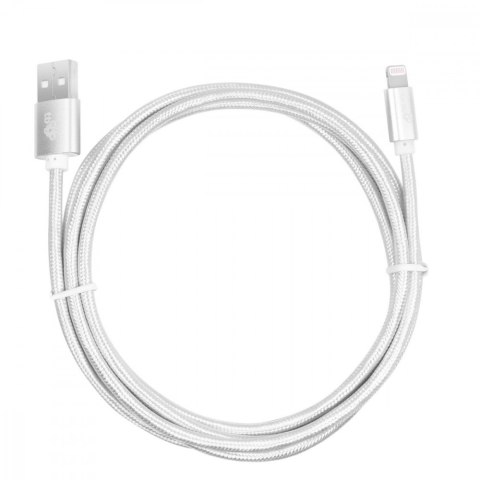 Kabel Lightning-USB 1.5m srebrny MFi Kabel Lightning-USB 1.5m srebrny MFi