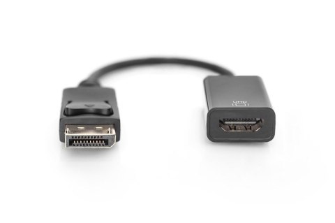 Kabel adapter DisplayPort z zatrzaskiem 1080p 60Hz FHD Typ DP/HDMI A M/Ż 0,2m Czarny Kabel adapter DisplayPort z zatrzaskiem 1080p 60Hz FHD Typ DP/HDMI A M/Ż 0,2m Czarny