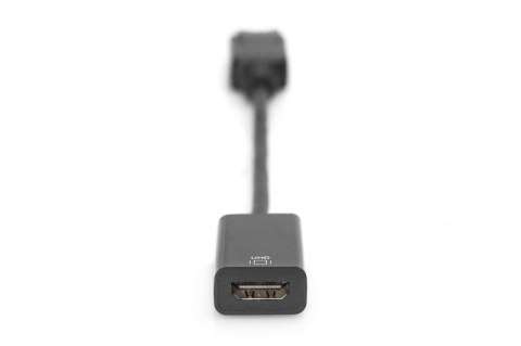 Kabel adapter DisplayPort z zatrzaskiem 1080p 60Hz FHD Typ DP/HDMI A M/Ż 0,2m Czarny Kabel adapter DisplayPort z zatrzaskiem 1080p 60Hz FHD Typ DP/HDMI A M/Ż 0,2m Czarny