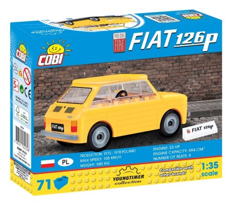 Klocki 71 elementów Polski Fiat 126P Klocki 71 elementów Polski Fiat 126P