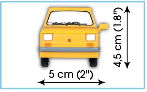 Klocki 71 elementów Polski Fiat 126P Klocki 71 elementów Polski Fiat 126P