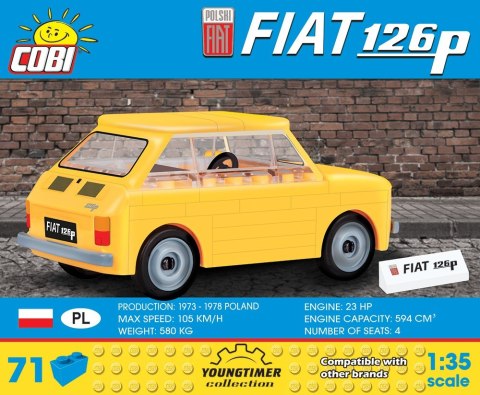 Klocki 71 elementów Polski Fiat 126P Klocki 71 elementów Polski Fiat 126P