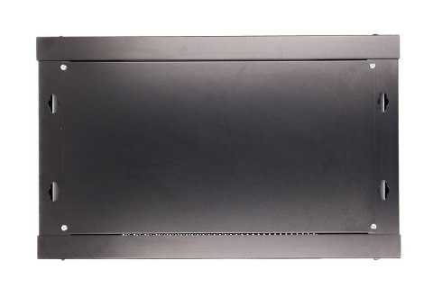 Szafka wisząca rack 6U 600x450 czarna szklane drzwi Szafka wisząca rack 6U 600x450 czarna szklane drzwi