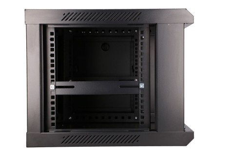 Szafka wisząca rack 6U 600x450 czarna szklane drzwi Szafka wisząca rack 6U 600x450 czarna szklane drzwi