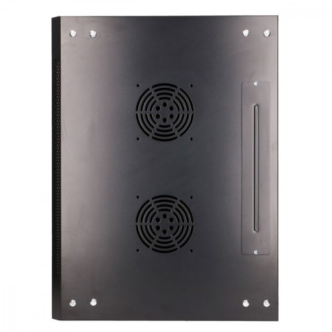 Szafka wisząca rack 6U 600x450 czarna szklane drzwi Szafka wisząca rack 6U 600x450 czarna szklane drzwi