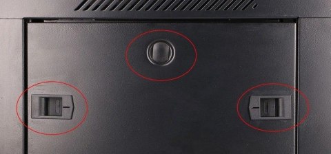 Szafka wisząca rack 6U 600x450 czarna szklane drzwi Szafka wisząca rack 6U 600x450 czarna szklane drzwi