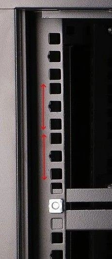 Szafka wisząca rack 6U 600x450 czarna szklane drzwi Szafka wisząca rack 6U 600x450 czarna szklane drzwi