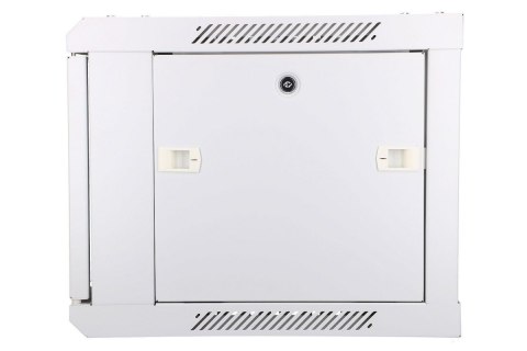 Szafka wisząca rack 6U 600x450 szara szklane drzwi Szafka wisząca rack 6U 600x450 szara szklane drzwi