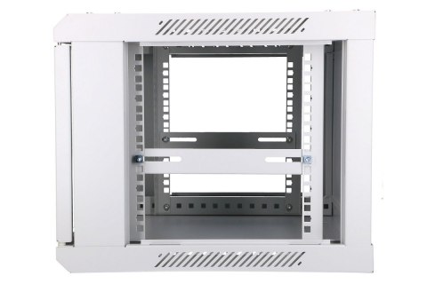 Szafka wisząca rack 6U 600x450 szara szklane drzwi Szafka wisząca rack 6U 600x450 szara szklane drzwi