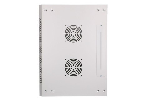 Szafka wisząca rack 6U 600x450 szara szklane drzwi Szafka wisząca rack 6U 600x450 szara szklane drzwi