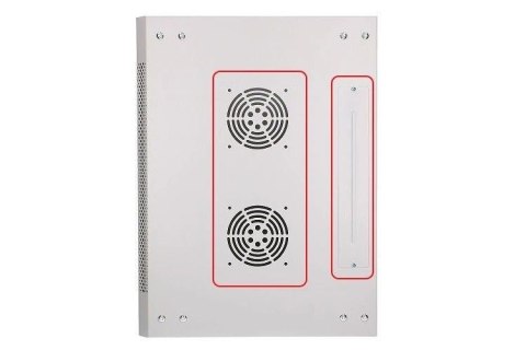 Szafka wisząca rack 6U 600x450 szara szklane drzwi Szafka wisząca rack 6U 600x450 szara szklane drzwi