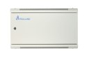 Szafka wisząca rack 6U 600x450 szara z metalowymi drzwiami