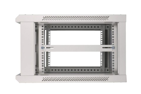 Szafka wisząca rack 6U 600x600 szara szklane drzwi Szafka wisząca rack 6U 600x600 szara szklane drzwi