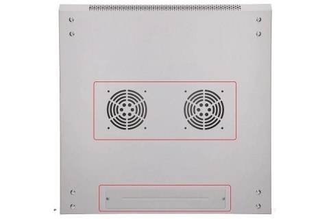 Szafka wisząca rack 6U 600x600 szara szklane drzwi Szafka wisząca rack 6U 600x600 szara szklane drzwi
