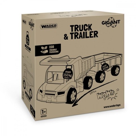 Wywrotka z przyczepą 107 cm Gigant Truck Wywrotka z przyczepą 107 cm Gigant Truck