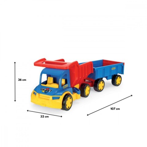 Wywrotka z przyczepą 107 cm Gigant Truck Wywrotka z przyczepą 107 cm Gigant Truck
