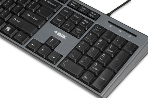 Zestaw klawiatura + mysz IBOX IKMS606 (USB 2.0; (US); czarna, optyczna; 800 DPI) Zestaw klawiatura + mysz IBOX IKMS606 (USB 2.0; (US); czarna, optyczna; 800 DPI)