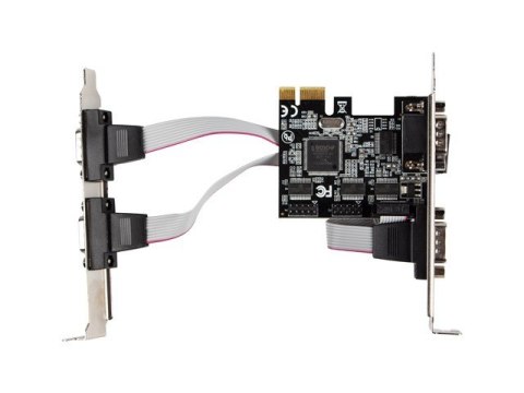 Karta PCI Express - COM 9Pin x4 + Śledzie Low Profile Karta PCI Express - COM 9Pin x4 + Śledzie Low Profile