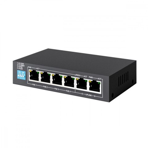 Switch KRIOS PoE 4x Gigabit PoE/PoE+, 2x RJ45 Uplink Gigabit, 60W Switch KRIOS PoE 4x Gigabit PoE/PoE+, 2x RJ45 Uplink Gigabit, 60W