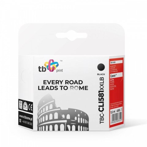 Tusz do Canon CLI-581XXL TBC-CLI581XXLB BK 100% nowy Tusz do Canon CLI-581XXL TBC-CLI581XXLB BK 100% nowy