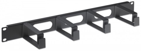 Organizer kabli 1U 4x67mm Rack 19 cali czarny Organizer kabli 1U 4x67mm Rack 19 cali czarny